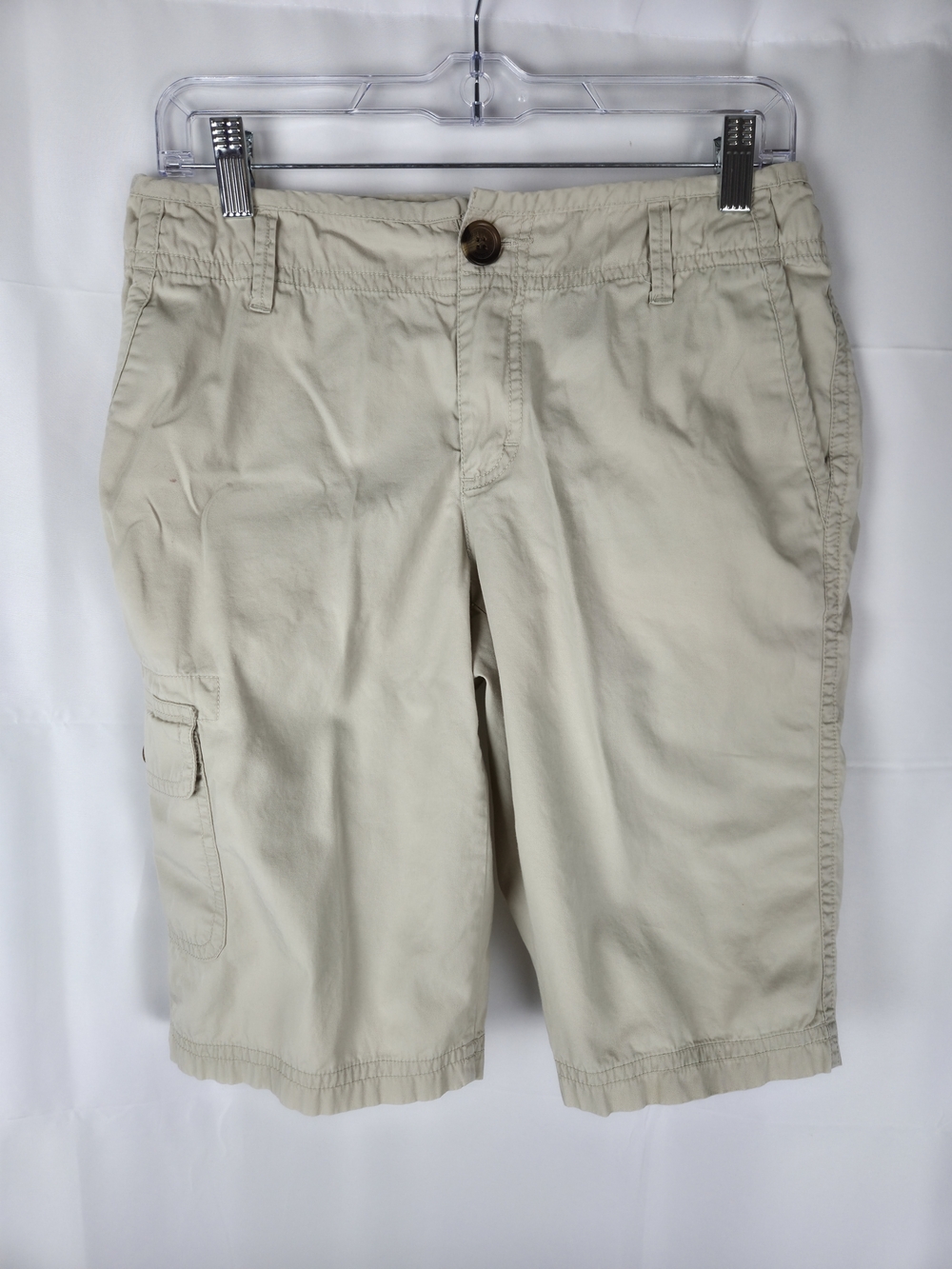 Liz Claiborne Beige Cargo Bermuda Shorts